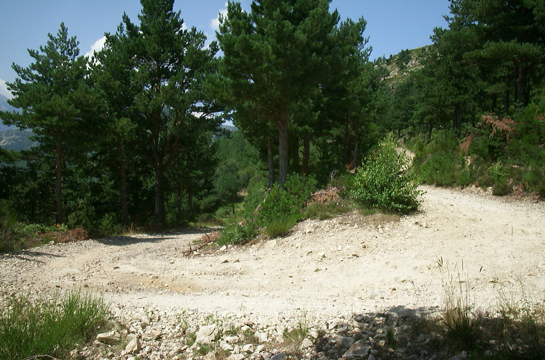 Brennende Sonne in der nhe des Village minier de Formetera