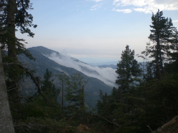 Blick vom Maison Forestiere de l'Estanyol ins Tal