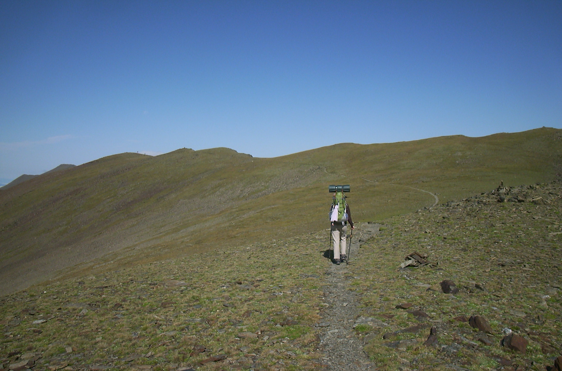 Wandern bei strahlendem Sonnenschein