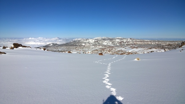 Blick zurck nach El Portillo