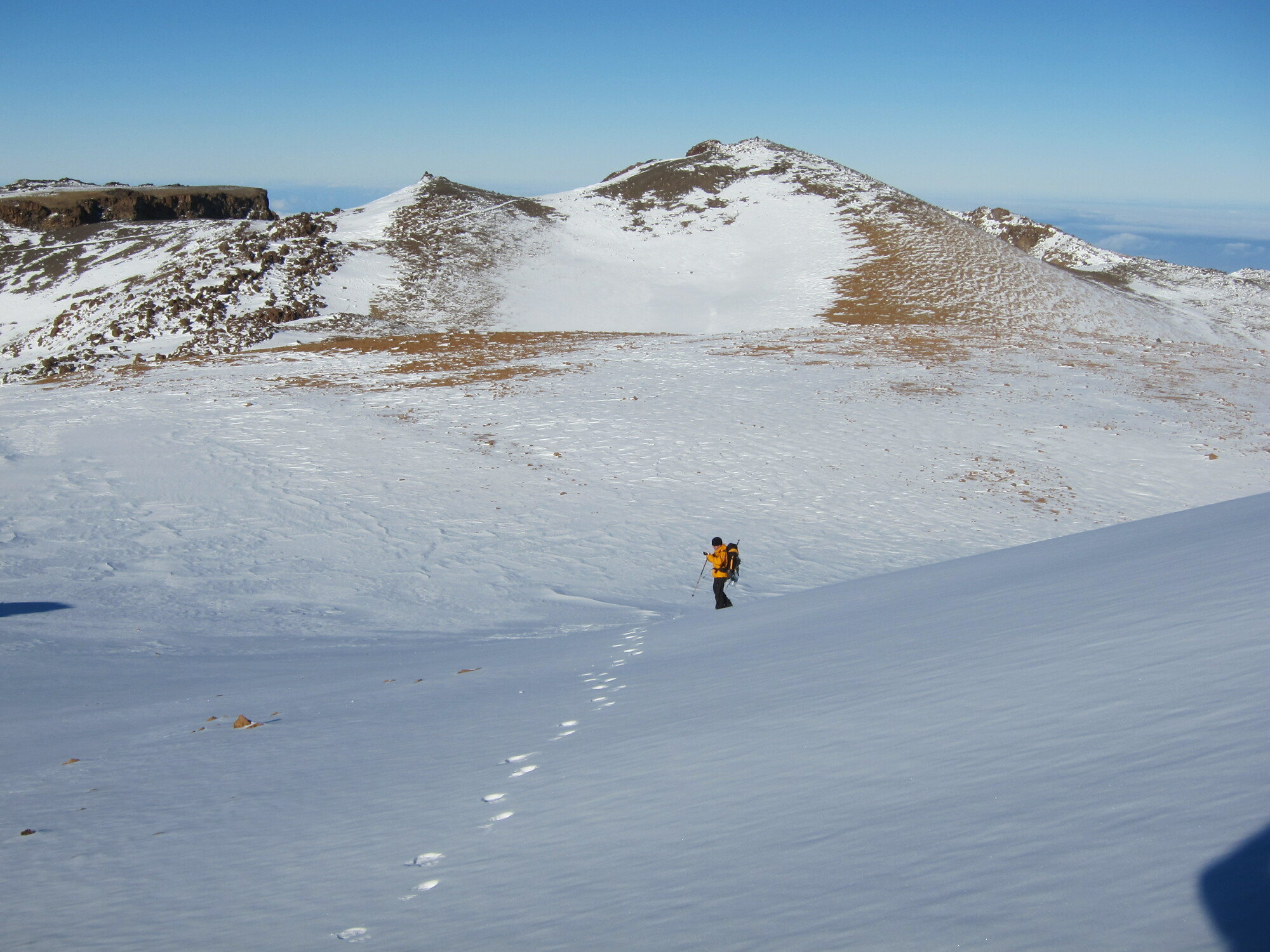 Sattel zwischen Teide und altem Krater