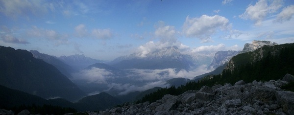 Forcella Moschesin nach Westen