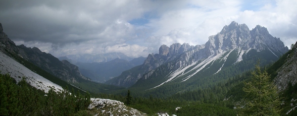 Forcella Moschesin nach Osten