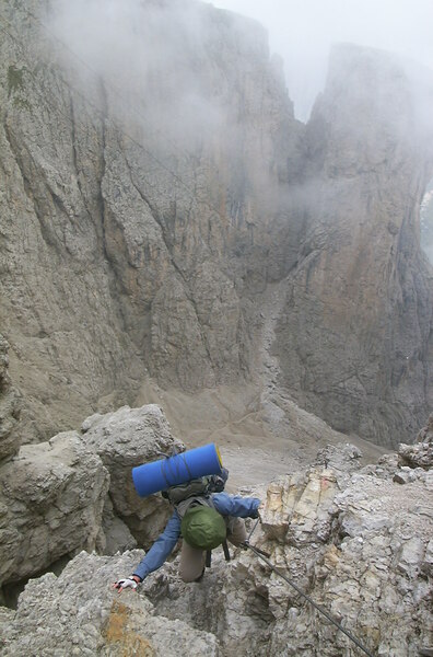 Klettersteig auf die Sella