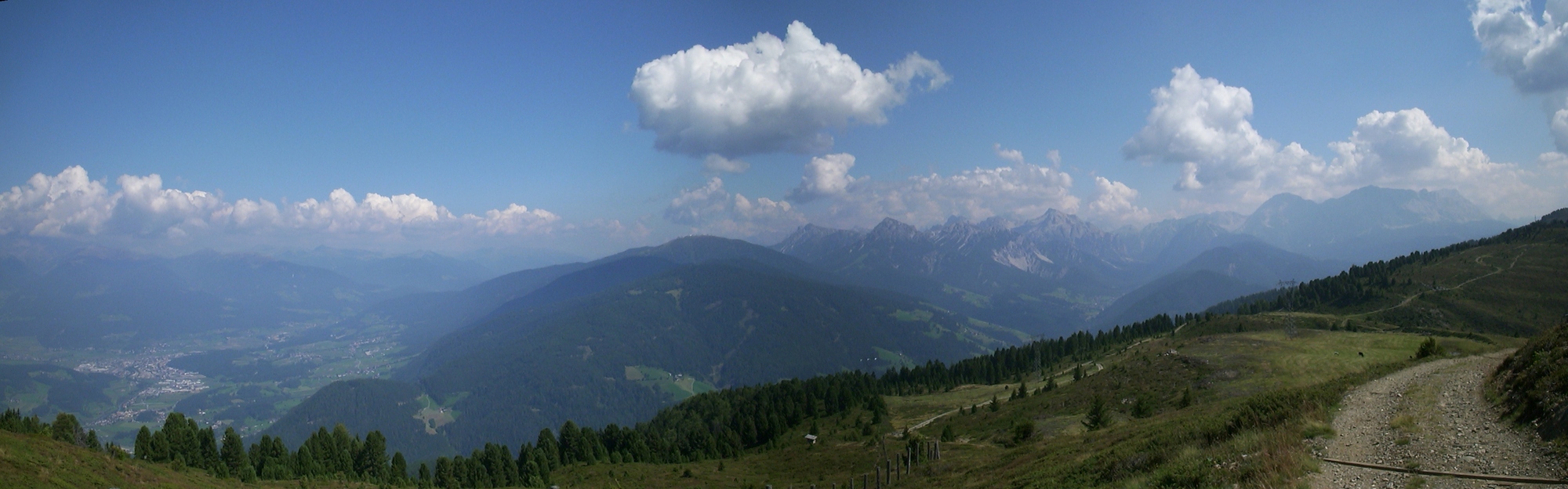 Blick auf den Kronplatz