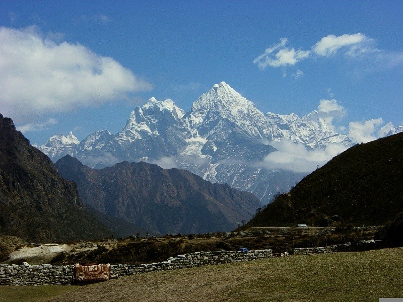 Blick von Thame richtung Ama Dablam