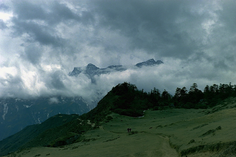 Blick vom Everest View Hotel richtung Sden