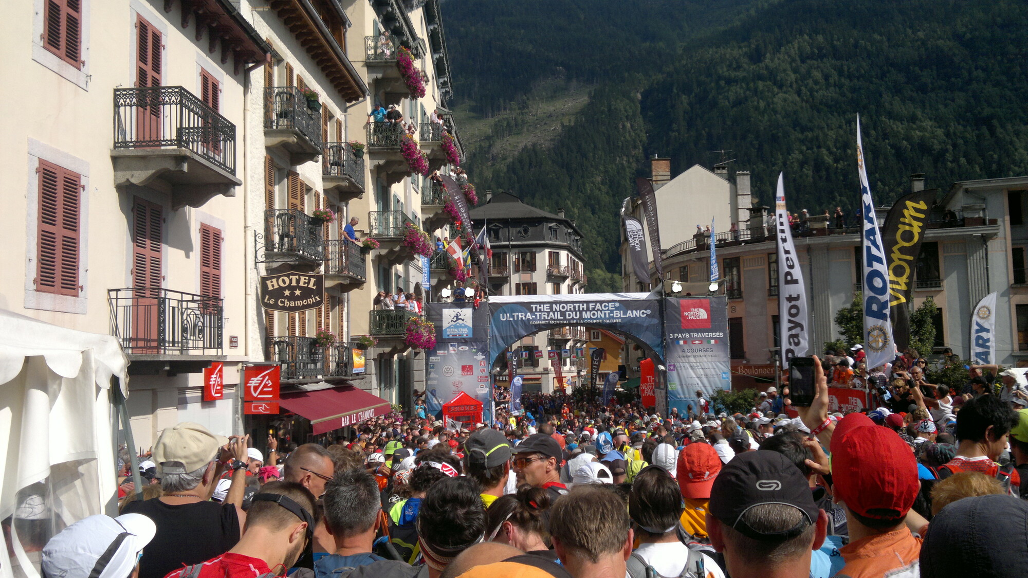 Kurz vor dem Start in Chamonix